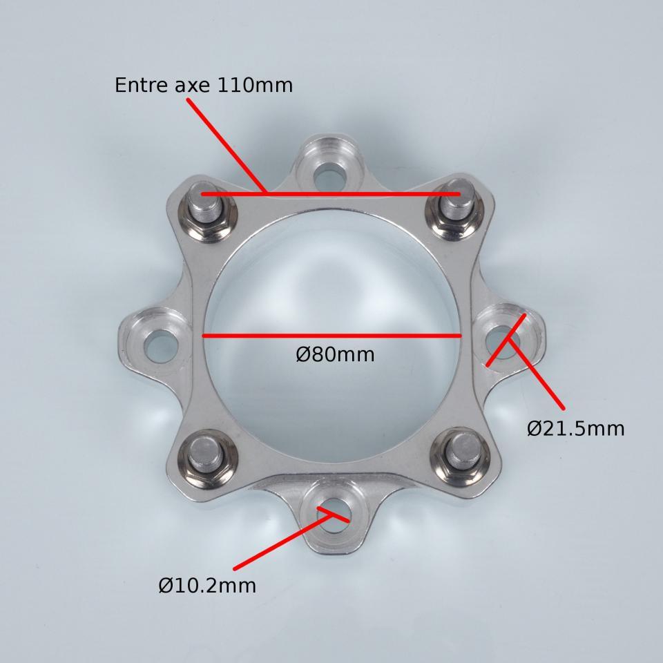 Moyeu élargisseur de voie + 30mm ART pour quad Yamaha 350 Wolverine 1996 à 2007