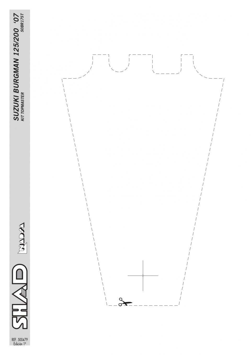 Support de top case Shad pour scooter Suzuki 125 Burgman 2007 à 2020 S0BR17ST