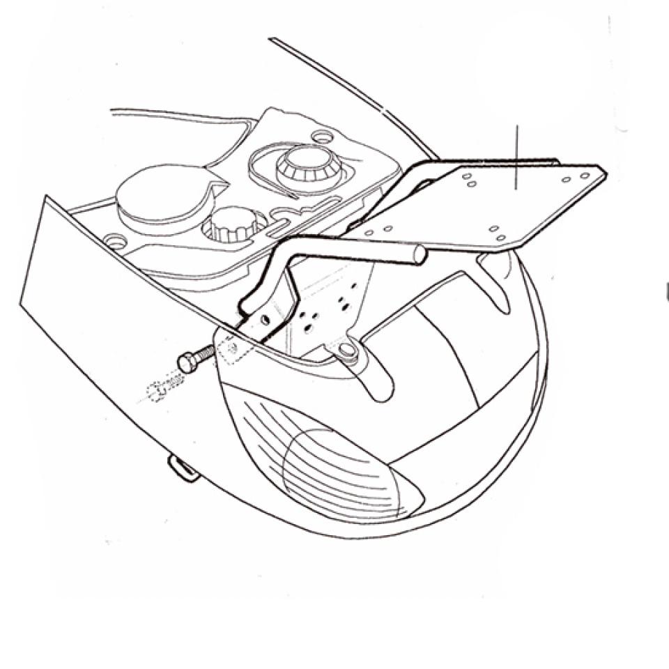 Kit Support de top case Shad pour scooter Peugeot 125 Vivacity 1999-2007 P0V59T