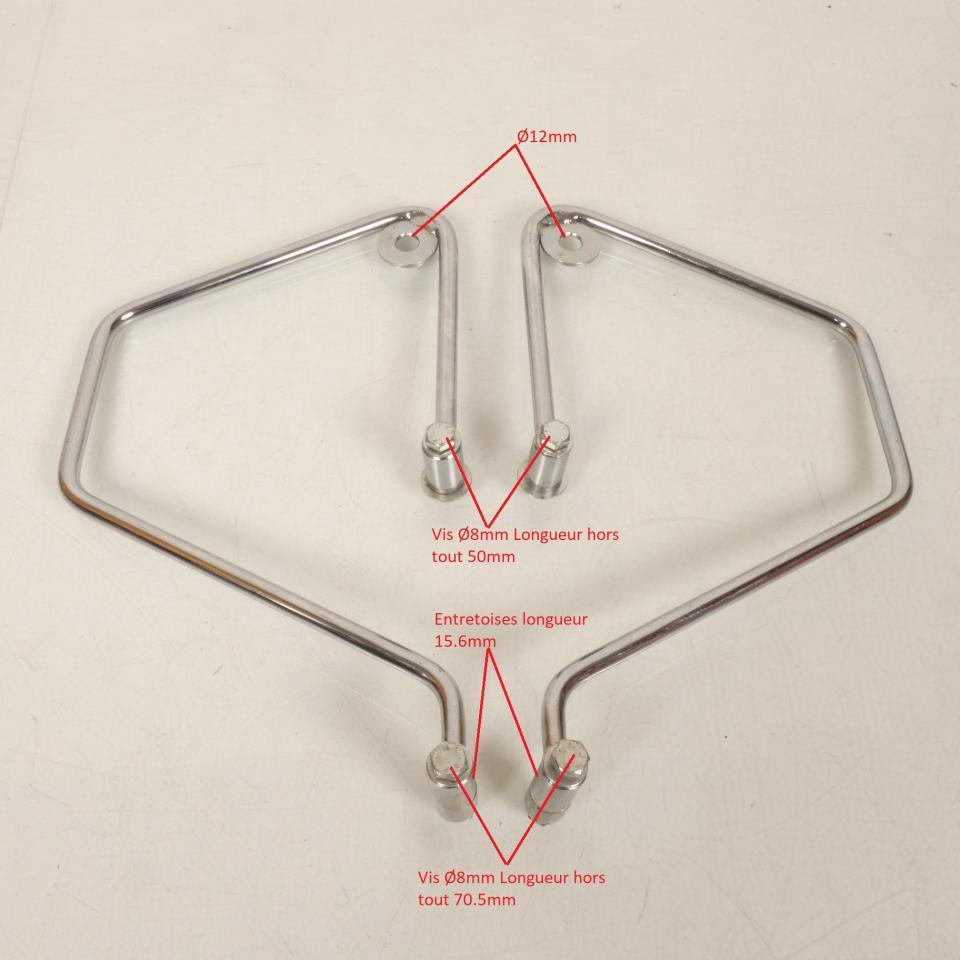 Ecarteurs de sacoches chromés Générique pour moto Occasion
