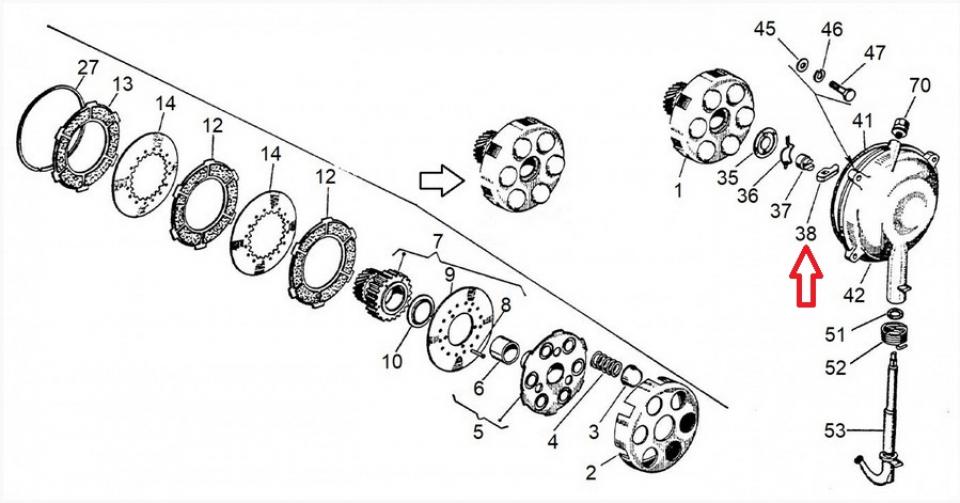 Came embrayage RMS pour scooter Piaggio 125 Vespa PX 1998 à 2001 083806 Neuf