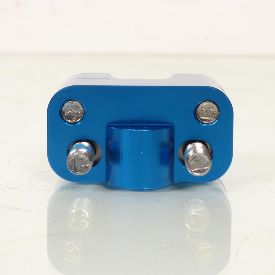 Paire pontet de guidon universel bleu Ø22mm réhausse 22mm 3AS Racing pour moto