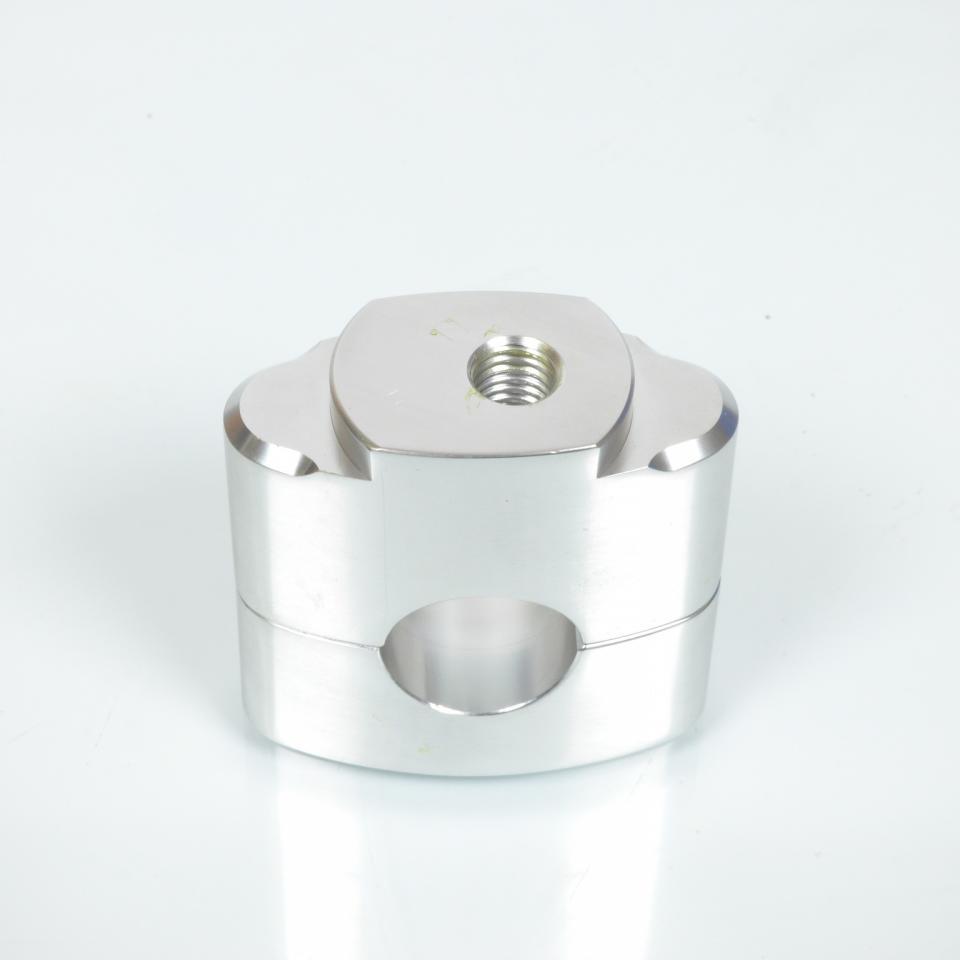 Pontet rehausse de guidon Ø22mm +H23mm en alu fixation sur le té de fourche pour moto