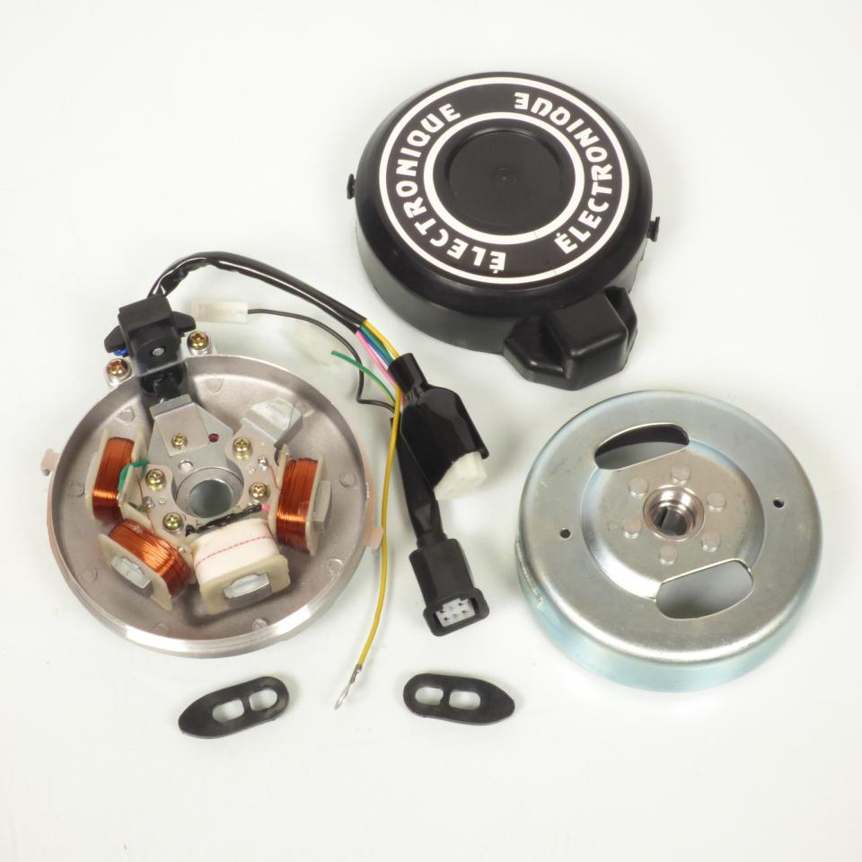 Stator rotor d allumage pour mobylette Peugeot 50 101 12V electronique gros cone