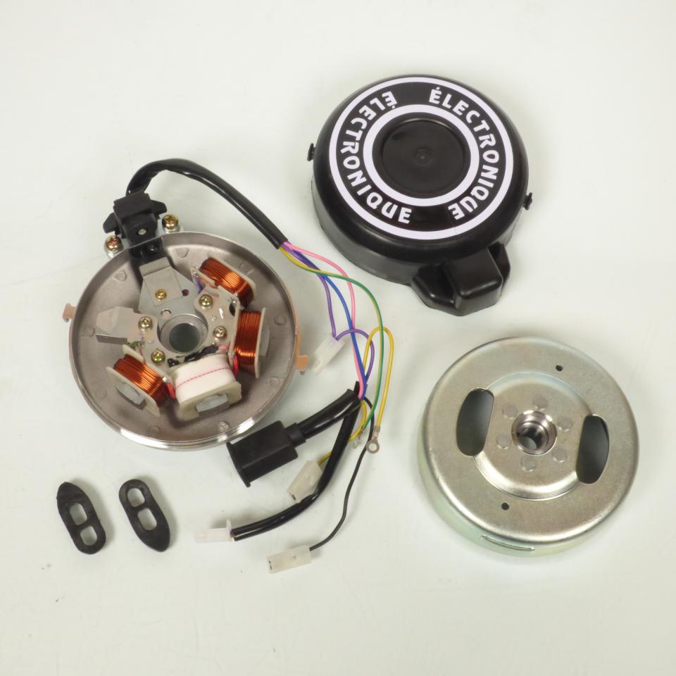 Stator rotor d allumage pour mobylette Peugeot 50 101 6V electronique gros cone