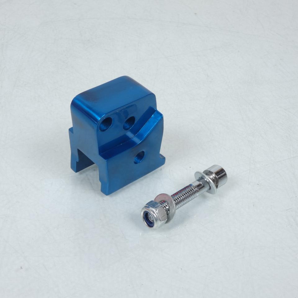 Rehausse amortisseur arrière 2 positions Bleu TNT pour scooter Peugeot 50 Ludix