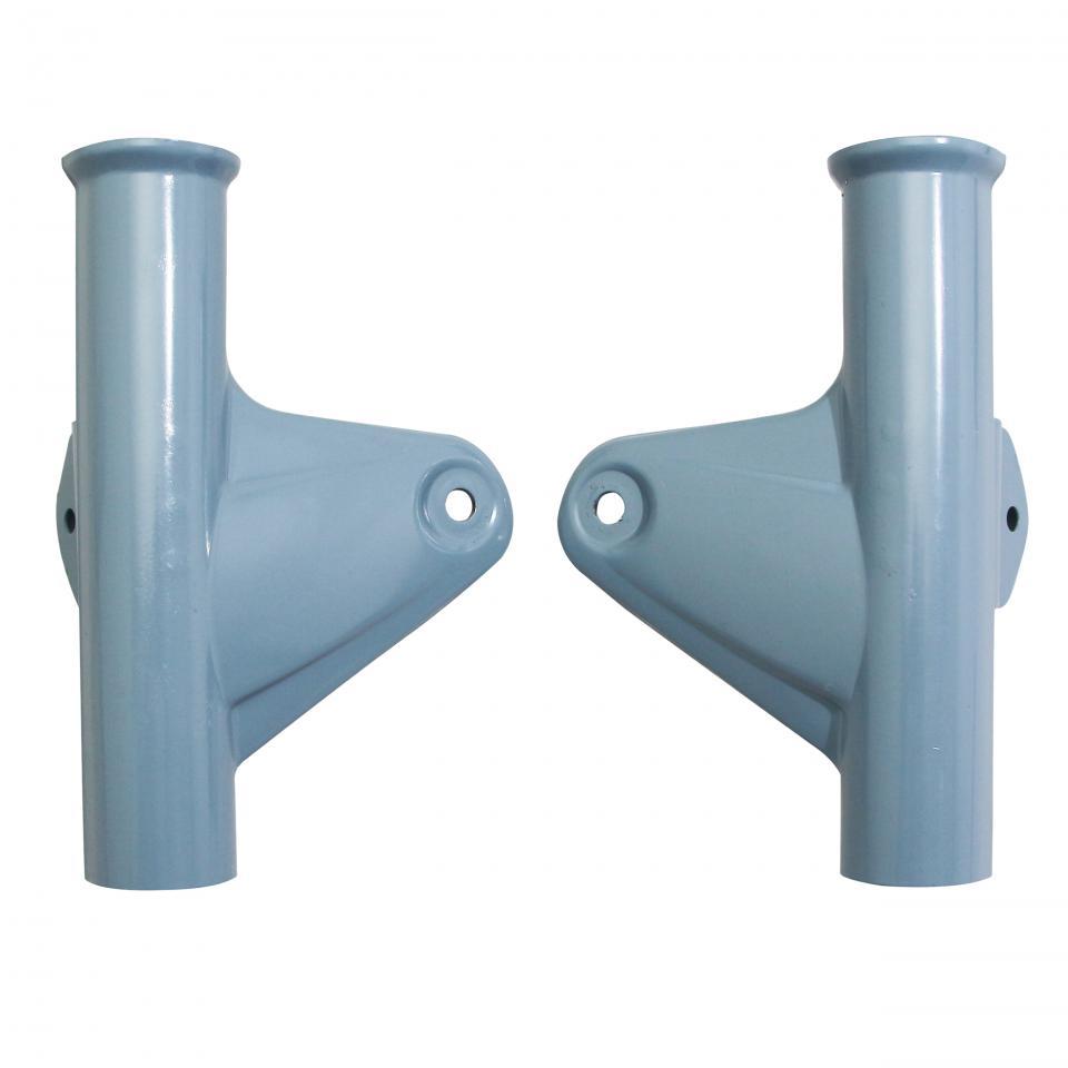 Paire de patte de feu support fixation phare pour mobylette MBK 88 bleu Neuf