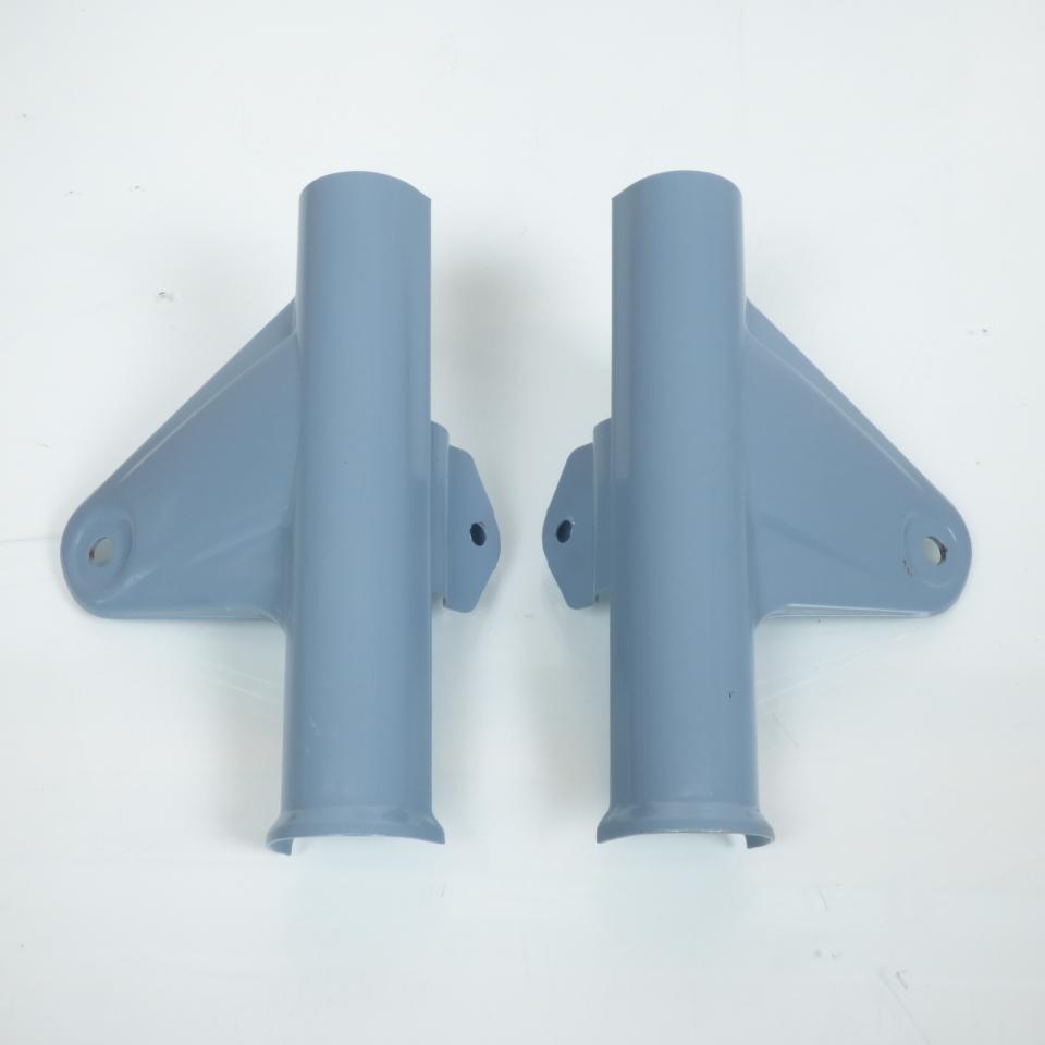 Paire de patte de feu support fixation phare pour mobylette MBK 88 bleu Neuf