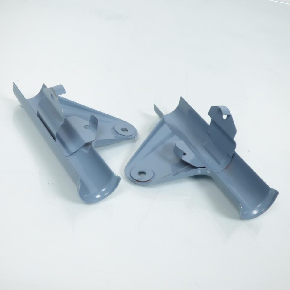 Paire de patte de feu support fixation phare pour mobylette MBK 88 bleu Neuf