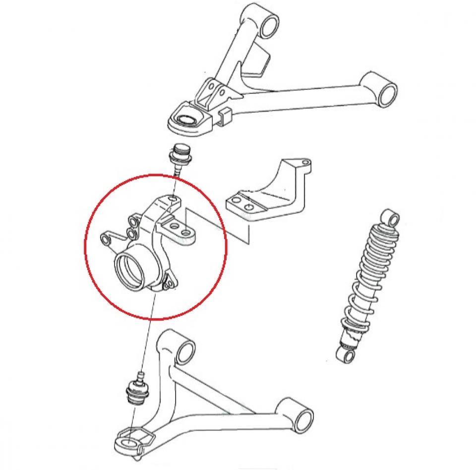 Axe roue avant origine pour Quad Kawasaki 400 KLF 1997-2005 39186-1099 Neuf