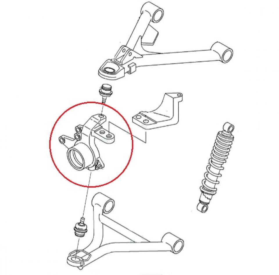 Axe roue avant origine pour Quad Kawasaki 400 Bayou 4x4 1993-1999 39186-1099 Neuf