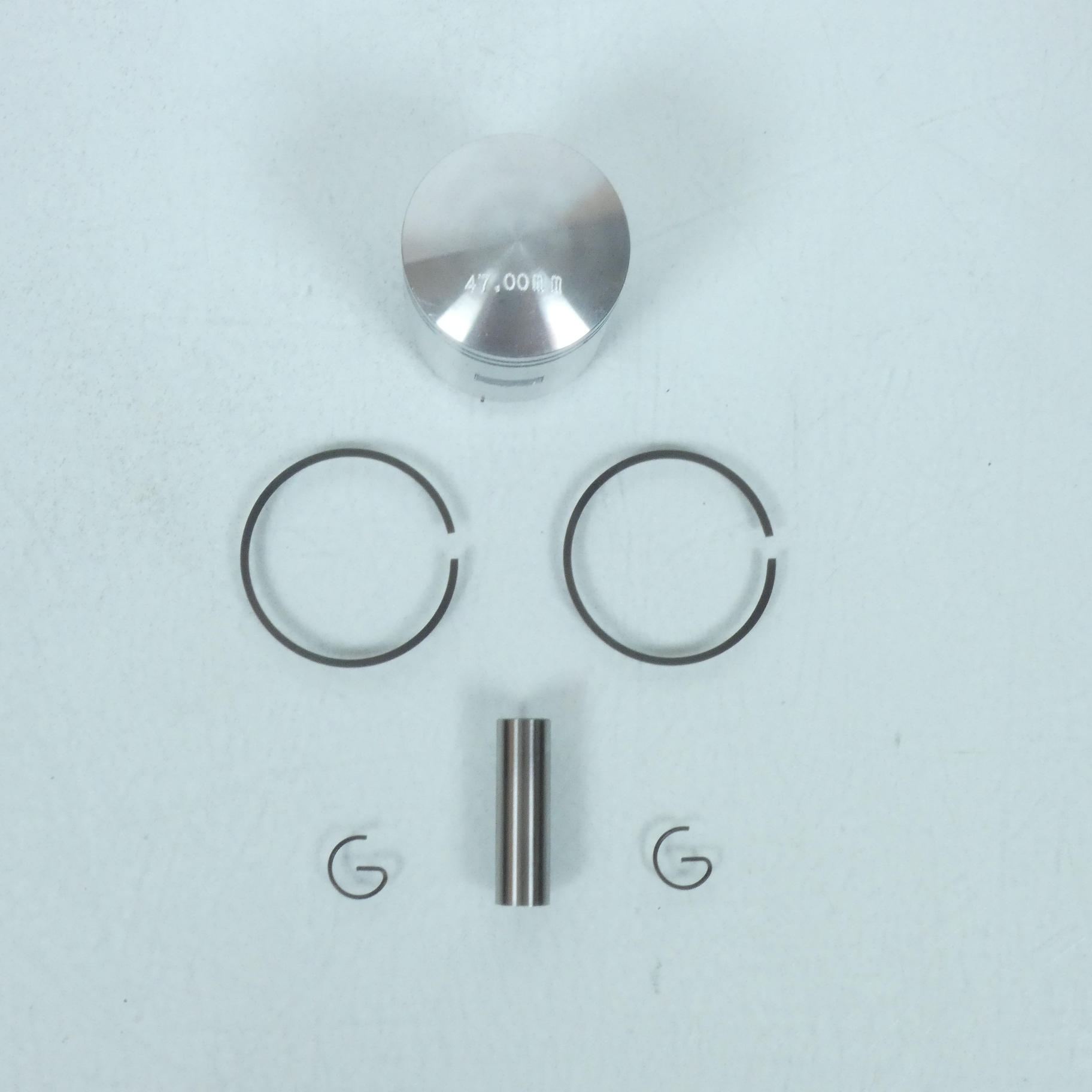 Kit Haut Moteur Ø47mm RMS pour scooter Piaggio Vespa 50 Axe Ø12mm L40mm Neuf