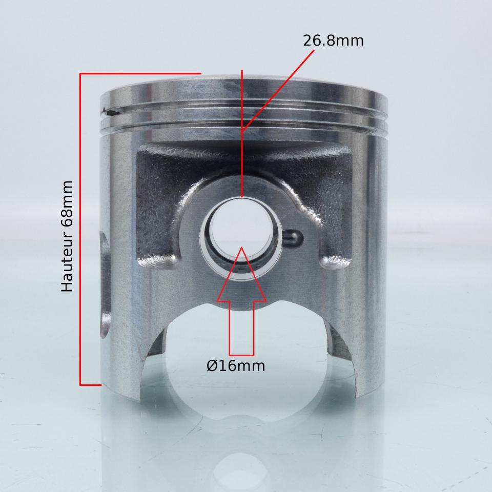 Kit piston moteur Ø66mm pour moto Yamaha DTMX 125 kitée 175cc 1977 à 1983 neuf