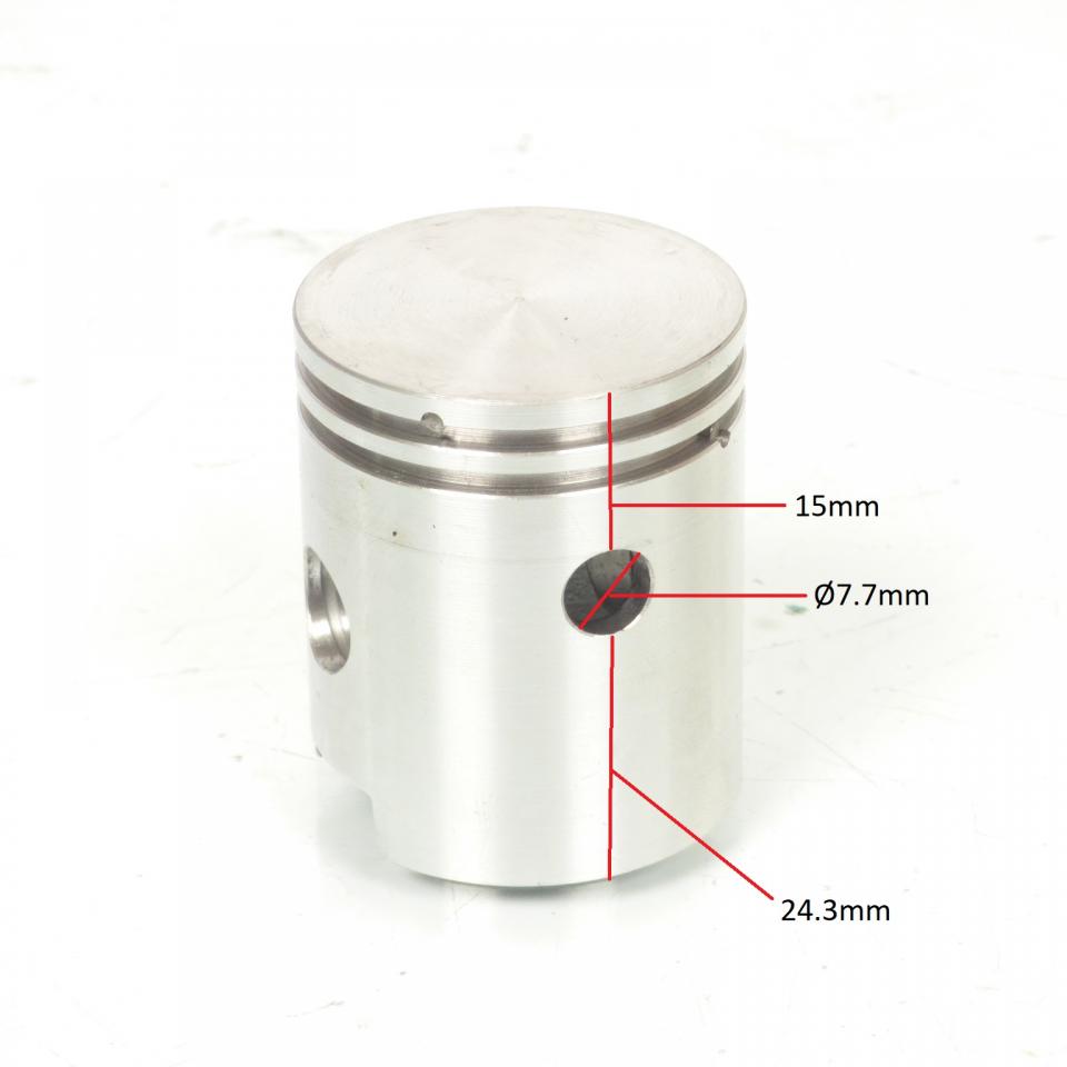 Piston moteur RSM pour pour Mobylette MBK 50 Cady Ø38.95mm axe Ø11mm Neuf