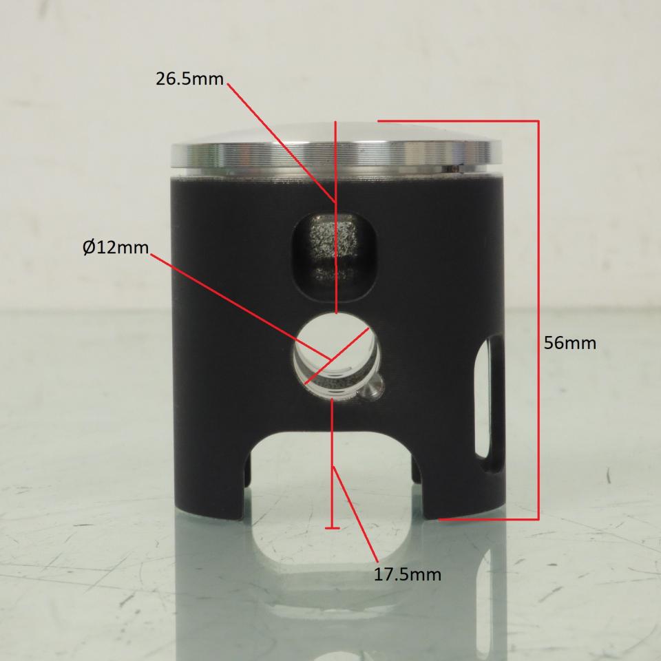Piston moteur Wossner Ø48.95mm cote A pour moto Yamaha 80 YZ 1976 à 1980 8183DA