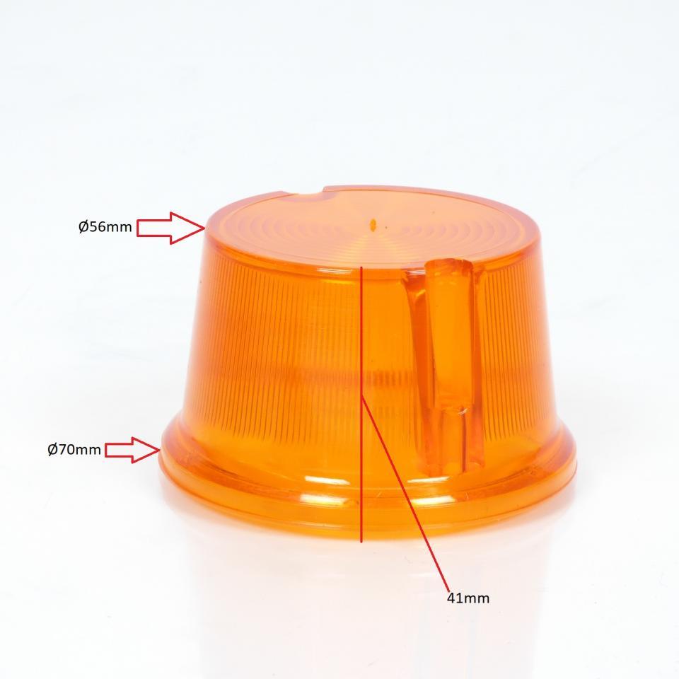 Cabochon de clignotant SELECTION P2R (Motorisé) pour Mobylette Peugeot 50 103 Maly orange / l'unité Neuf