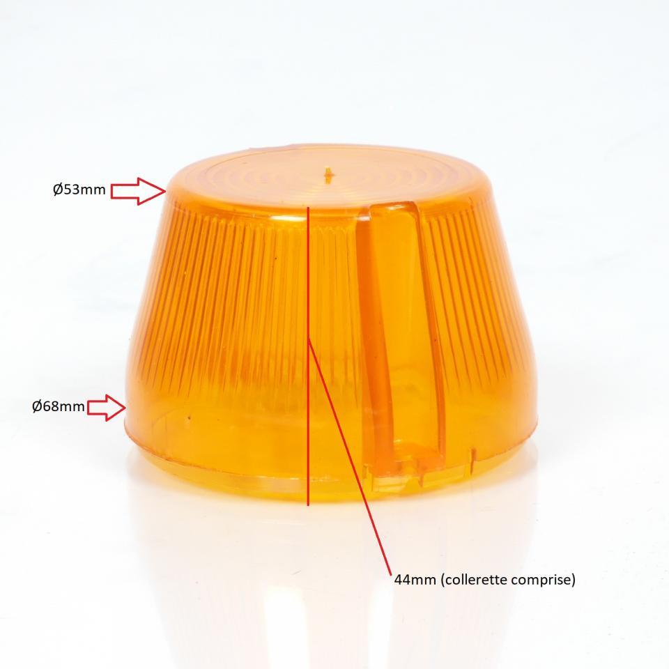 Cabochon de clignotant Novi pour Mobylette MBK 50 51 Novi orange / l'unité Neuf