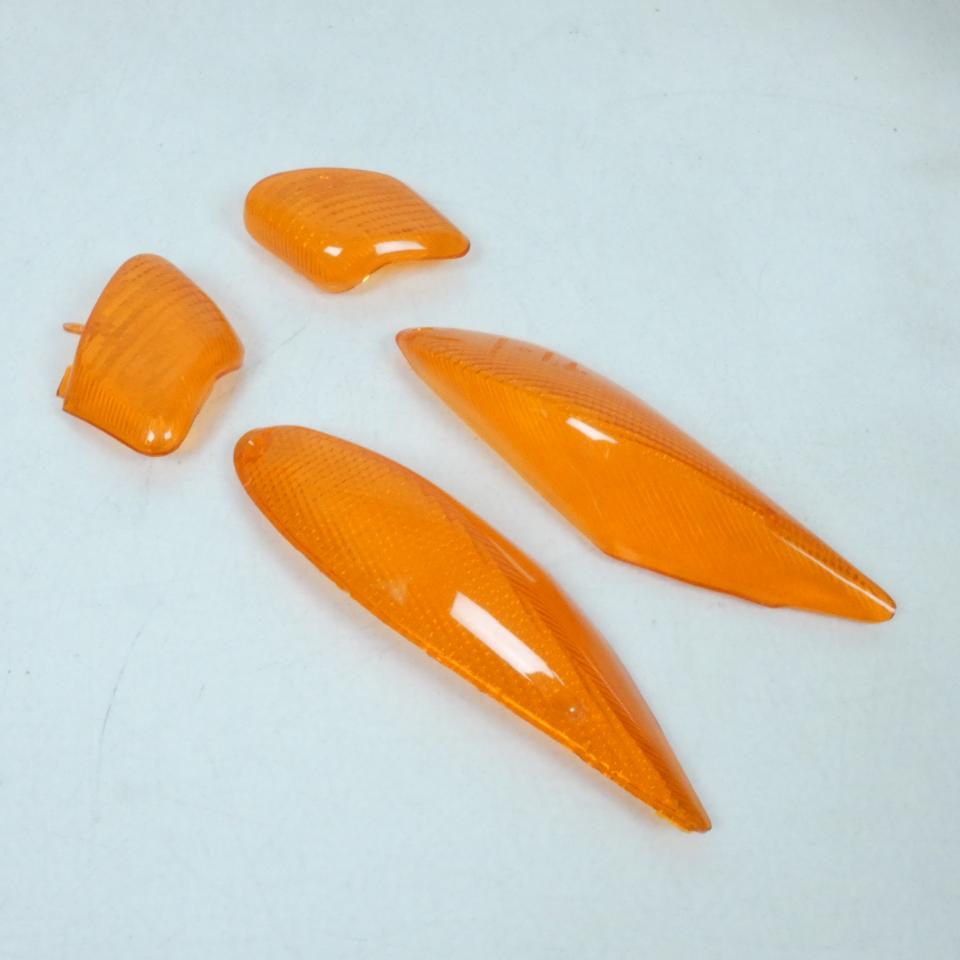 Kit Cabochon de clignotant AV AR orange Replay pour scooter MBK 50 Booster Ng