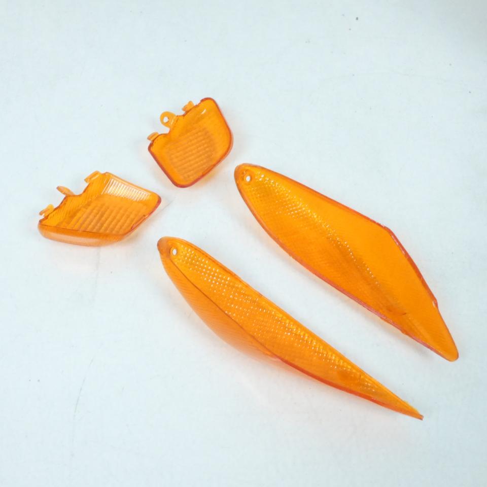 Kit Cabochon de clignotant AV AR orange Replay pour scooter MBK 50 Booster Ng