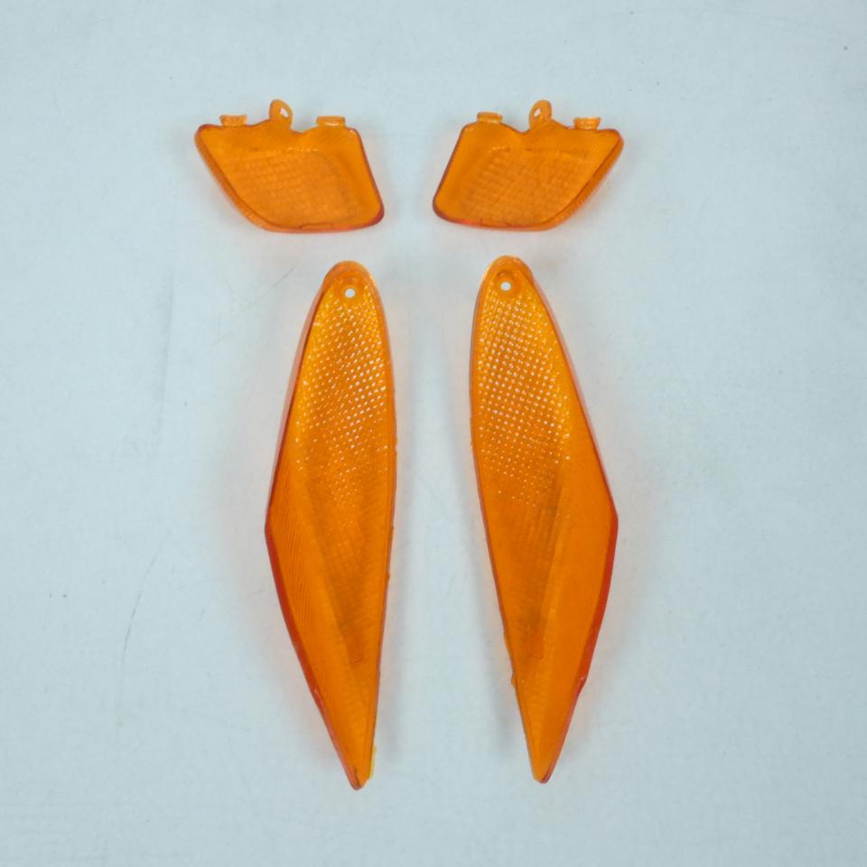 Kit Cabochon de clignotant AV AR orange Replay pour scooter MBK 50 Booster Ng