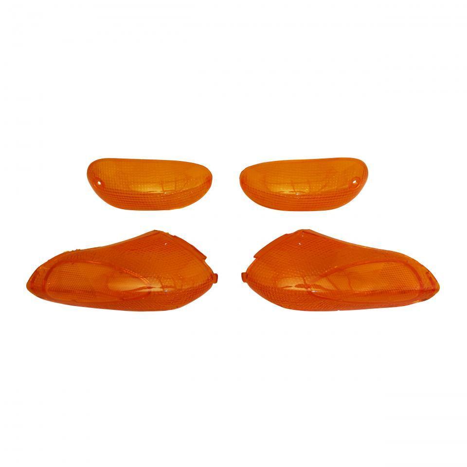 Cabochon de clignotant Teknix pour Scooter Gilera 50 Stalker 2005 à 2011 orange Neuf