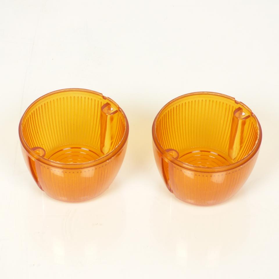 Cabochon de clignotant orange rond pour mobylette Motobecane cyclomoteur cyclo