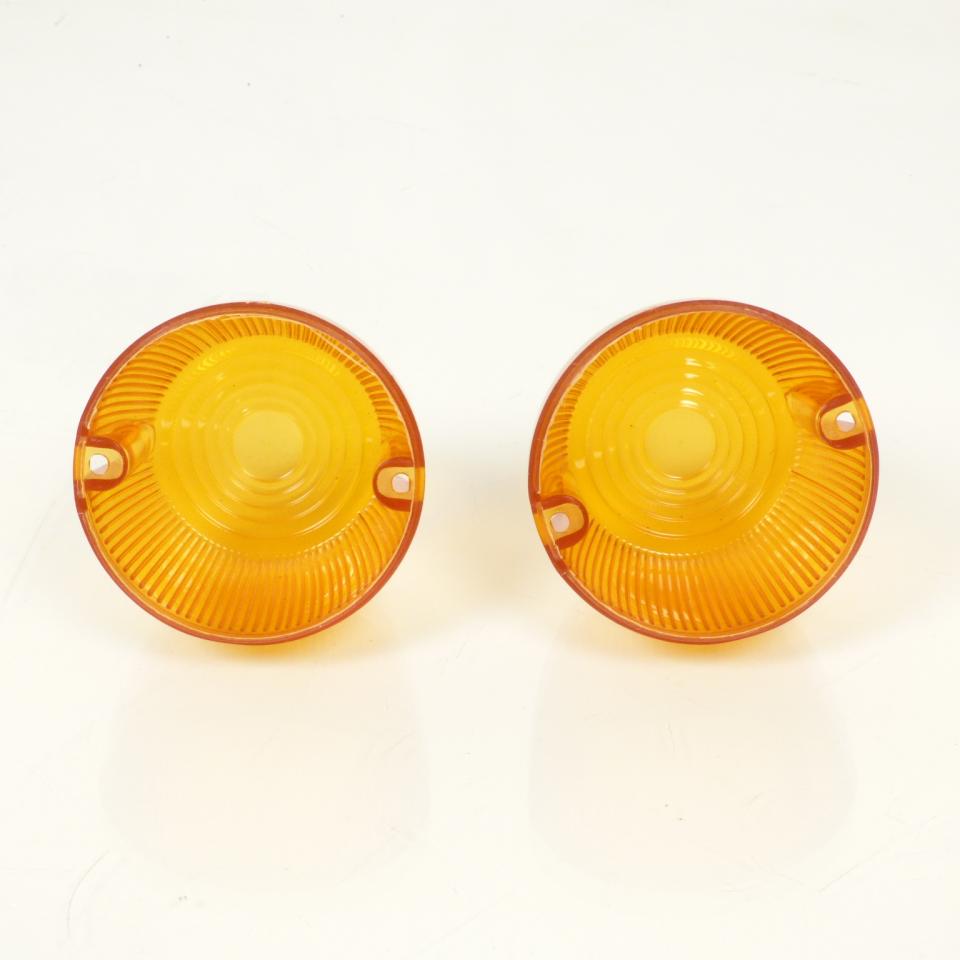 Cabochon de clignotant orange rond pour mobylette Motobecane cyclomoteur cyclo