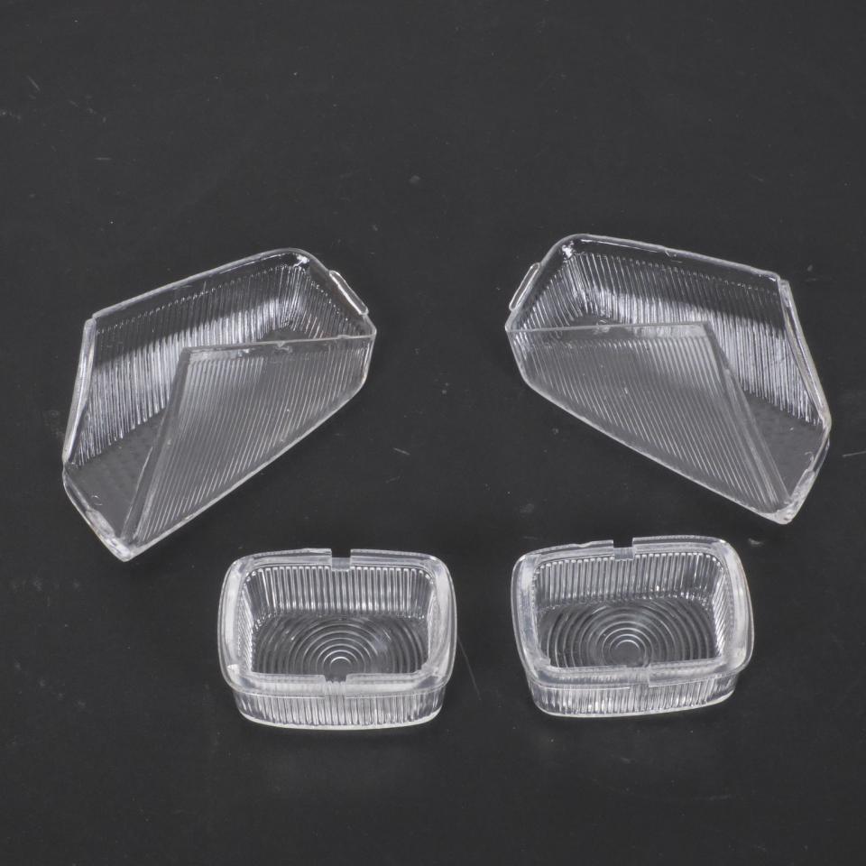 Kit de 4 cabochons incolore de clignotant pour scooter Yamaha 50 BWS 1990 à 1997 Neuf