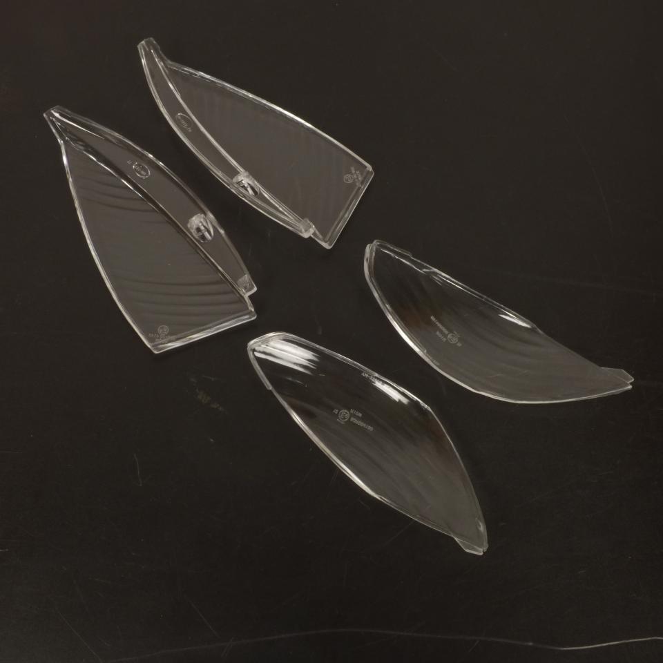 Kit de 4 cabochon de clignotant TNT pour scooter Peugeot 50 Vivacity transparent