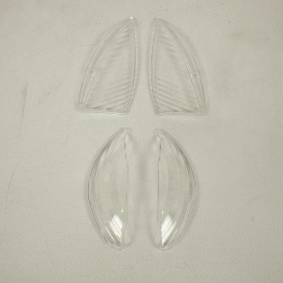 Kit de 4 cabochon de clignotant TNT pour scooter Peugeot 50 Vivacity transparent