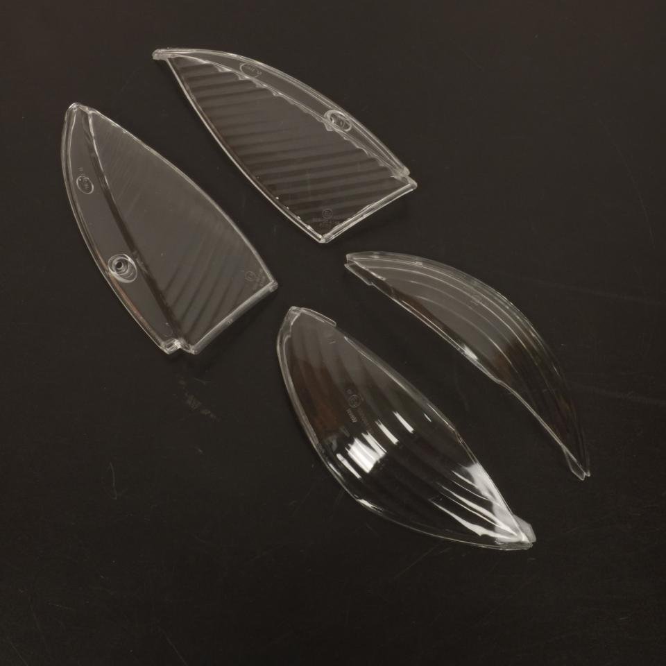 Kit de 4 cabochon de clignotant TNT pour scooter Peugeot 50 Vivacity transparent
