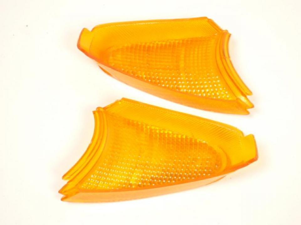 Paire de cabochon de clignotant orange pour scooter Peugeot 50 Speedake Neuf