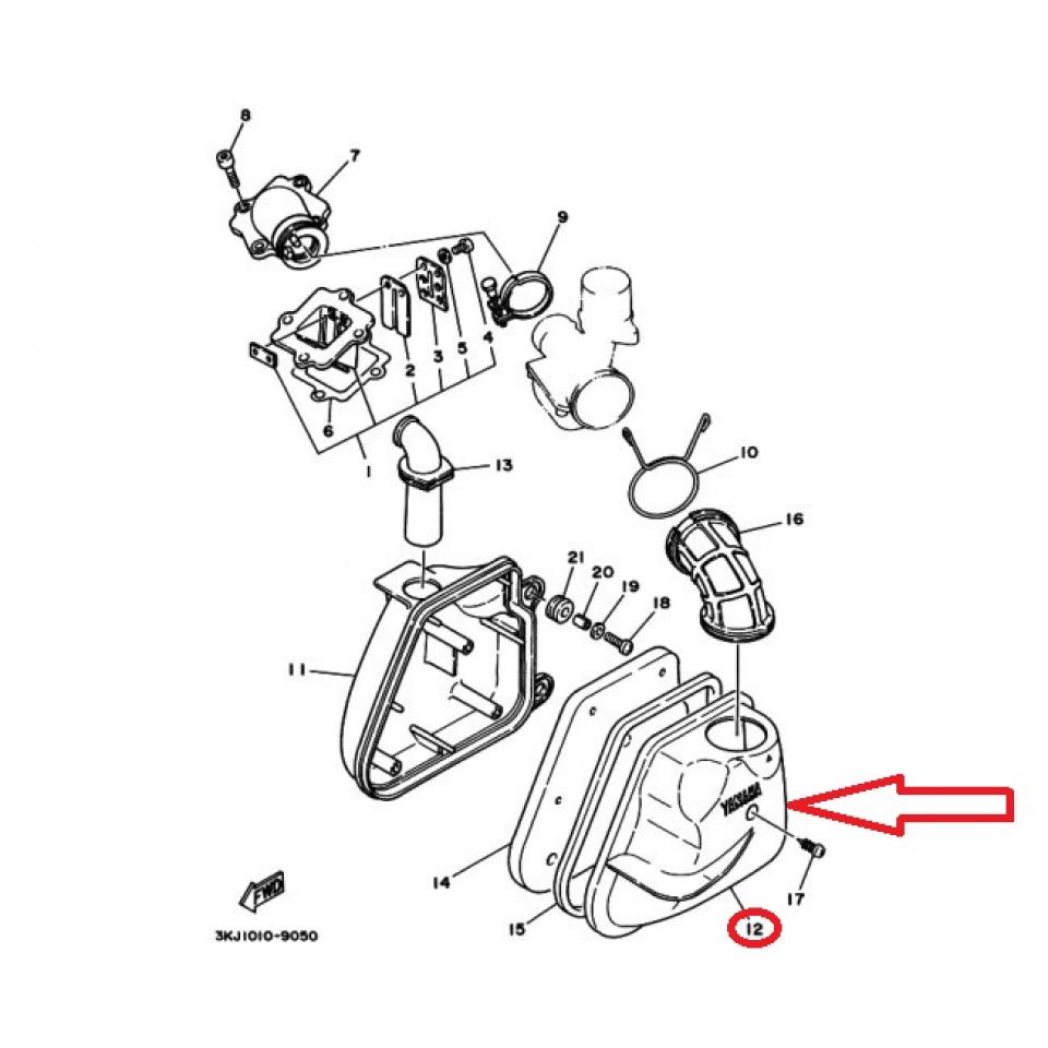 Couvercle de boite a air origine pour Scooter Rieju 50 First AC Neuf