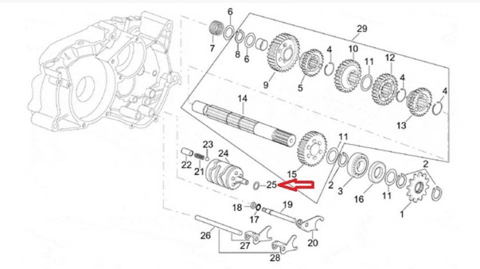 Pièce moteur diverse pour Minarelli AM6
