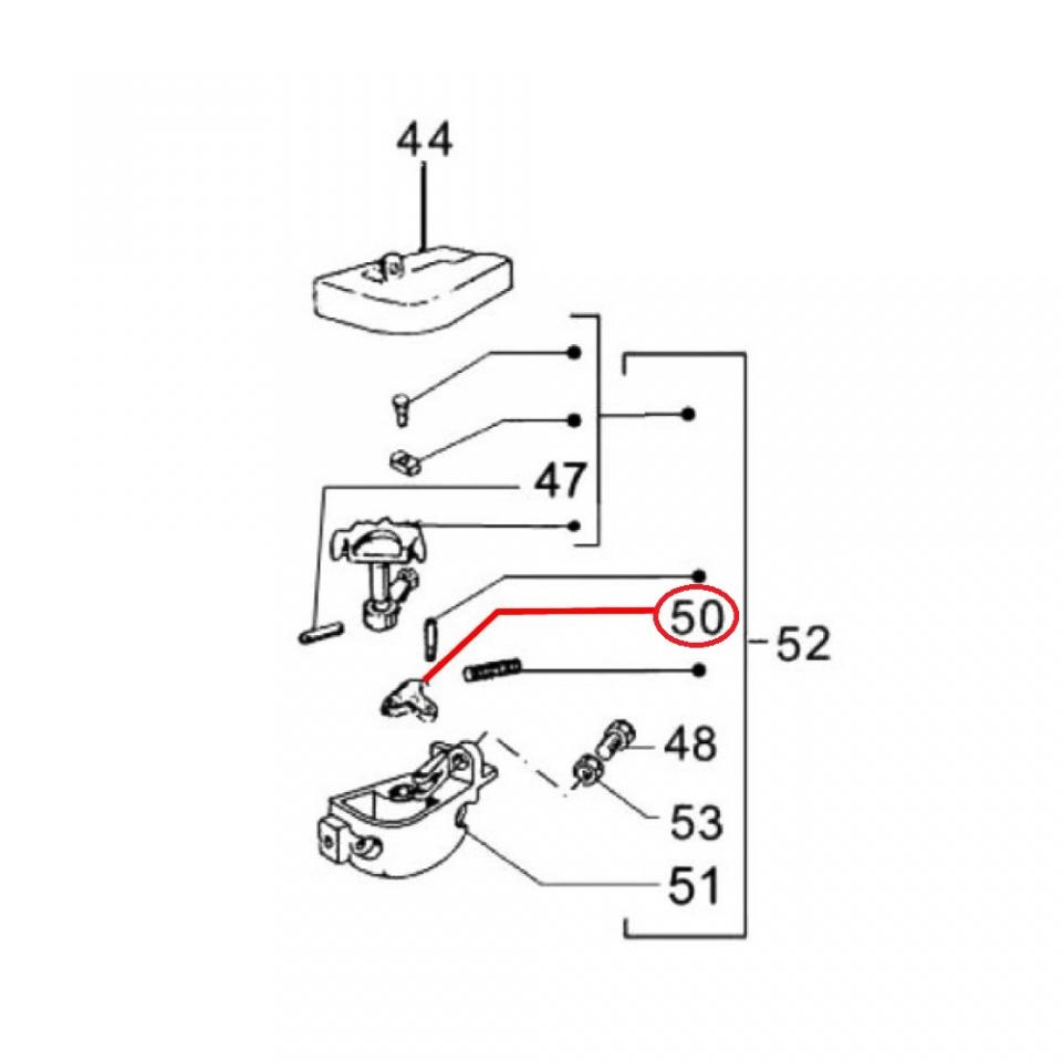Levier nterne de sélection de vistesse RMS pour scooter Piaggio 125 Cosa 1988 à 1991 059408 Neuf