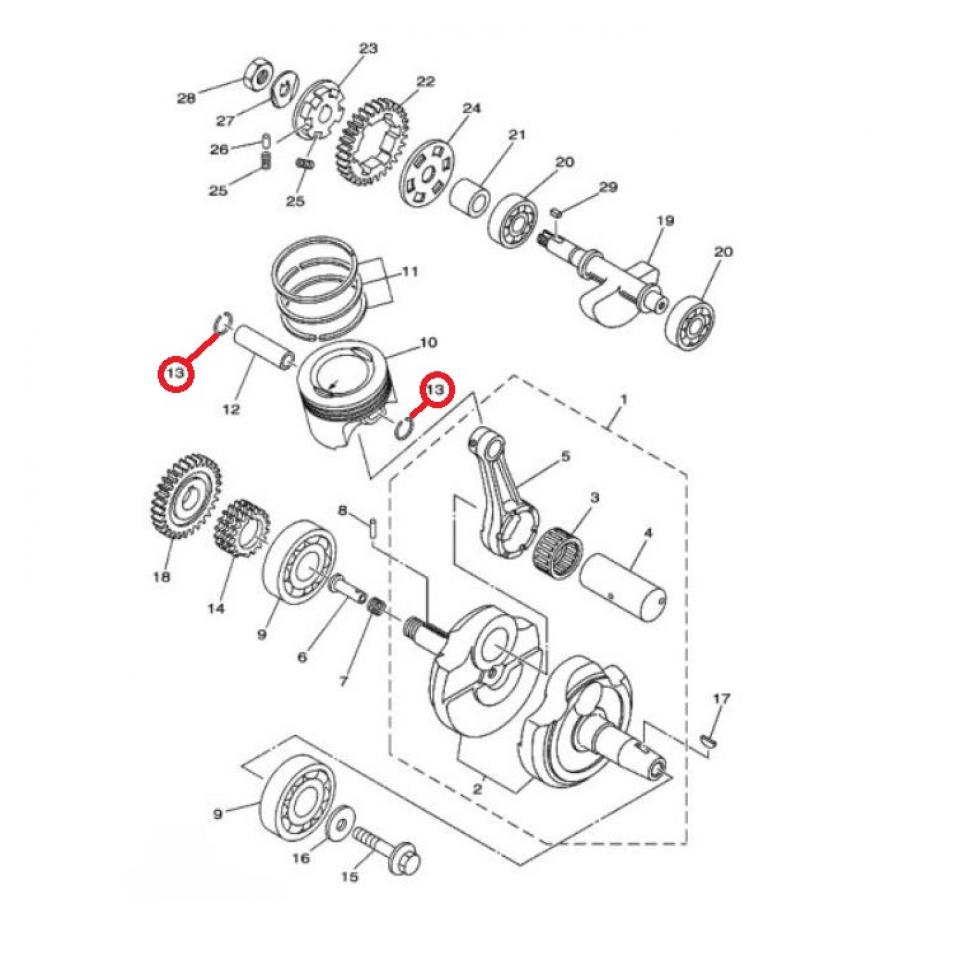 Pièce moteur diverse pour Yamaha FZ1
