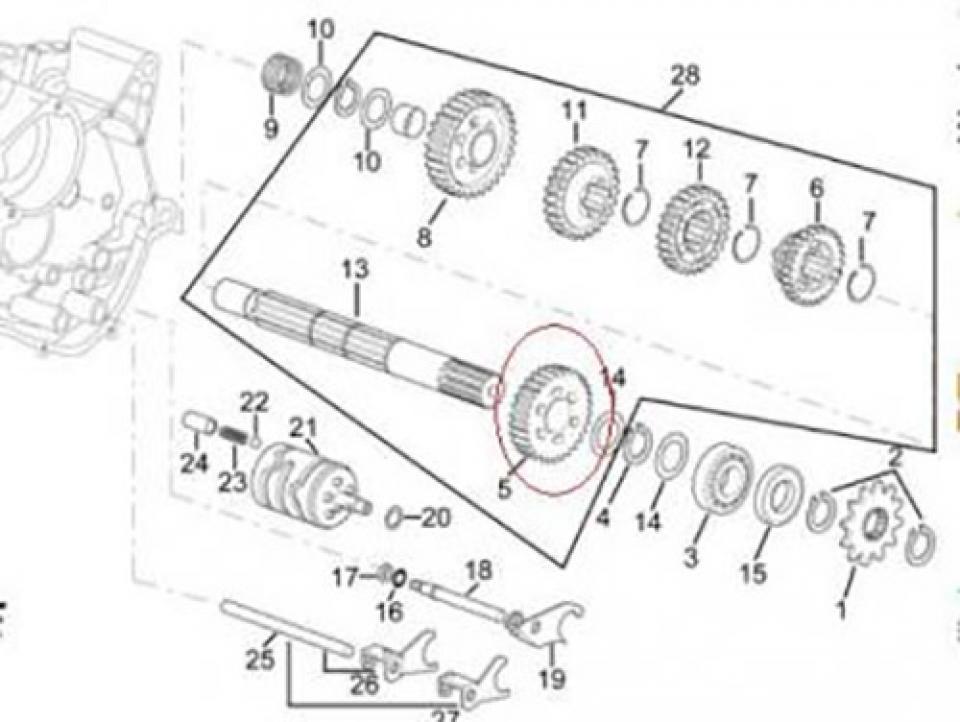 Pièce moteur diverse origine pour Moto Aprilia 50 RS 1996 à 1998 AP8206443 Neuf