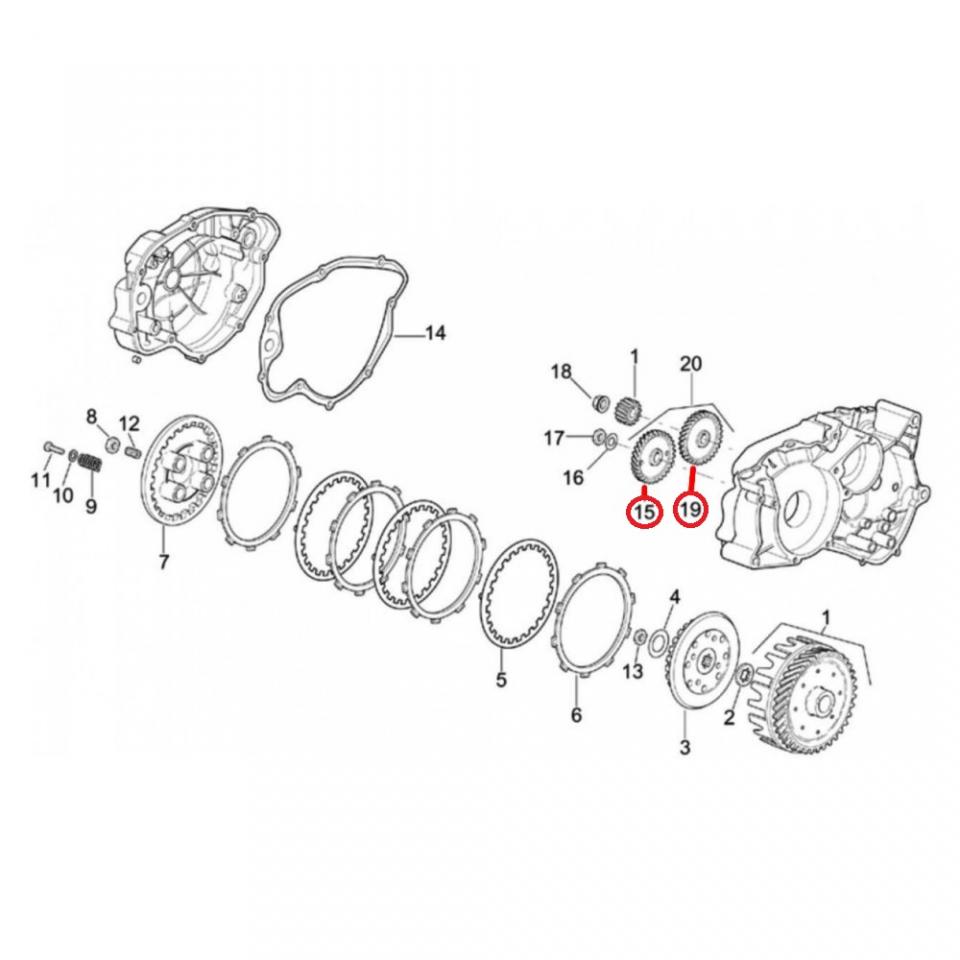 Pièce moteur diverse pour moto Minarelli 50 AM6 AP8125913 Neuf