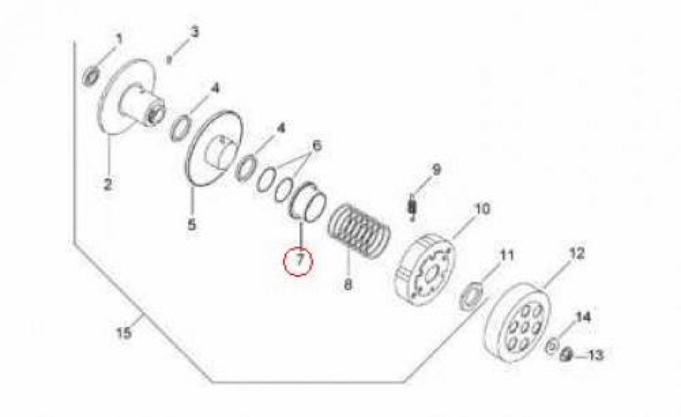 Pièce moteur diverse pour scooter Aprilia 50 SR 1993 - 1996 AP8206178 Neuf