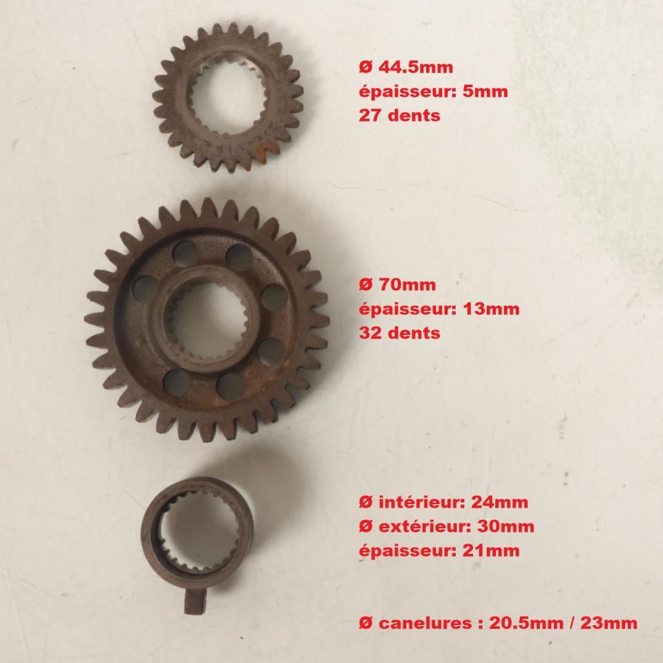 Pignons bout de vilebrequin origine pour moto Honda 600 XL 1985 à 1987 PD04 Occasion