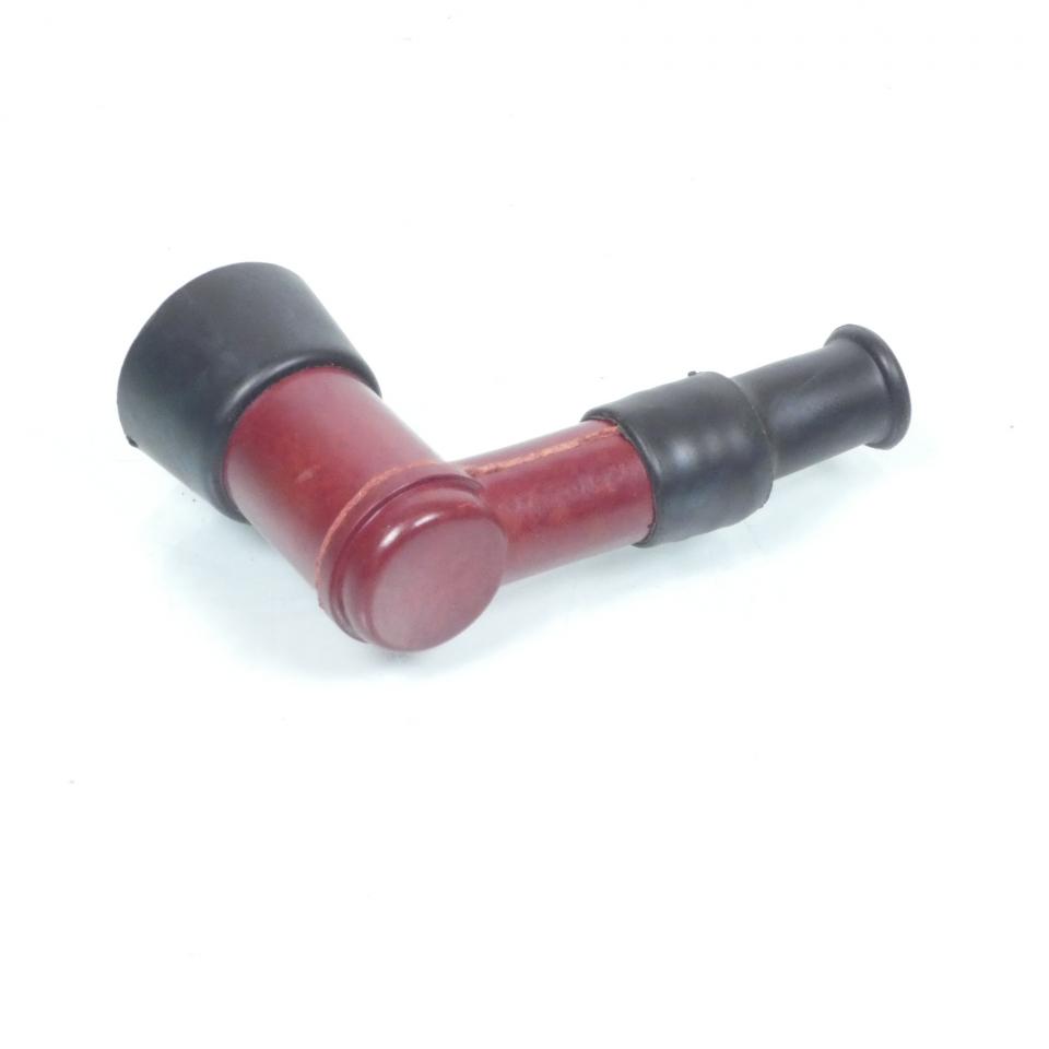 Antiparasite marron coudé 90° pour bougie sans olive pour moto cyclomoteur