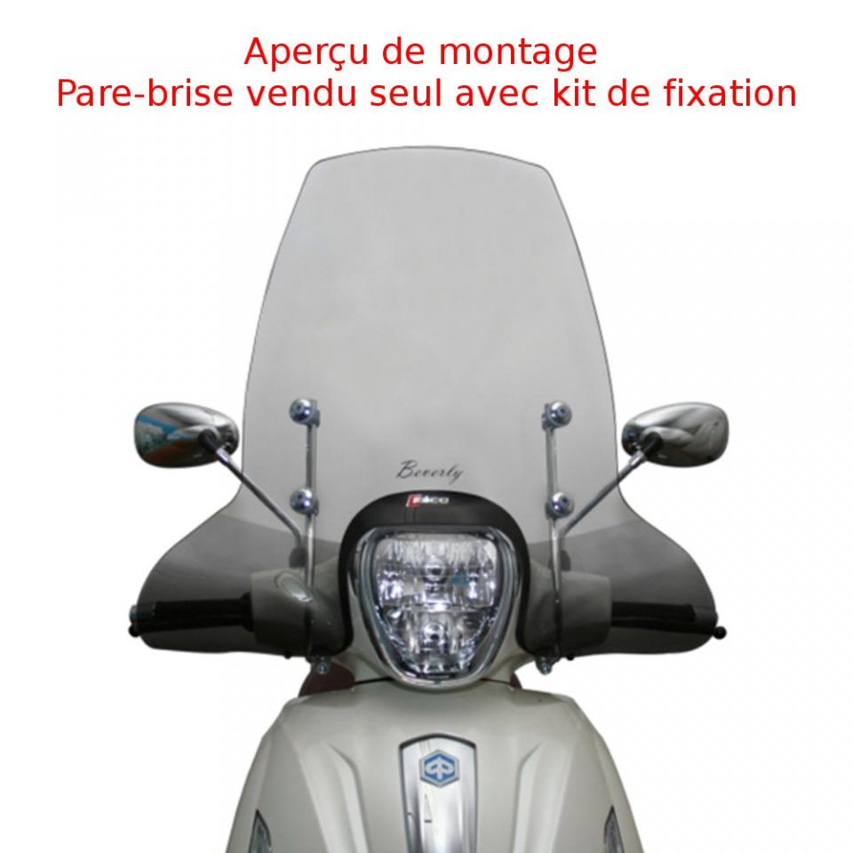 Pare brise Faco pour scooter Piaggio 125 Beverly Rst 4T 4V Ie Euro3 2010 à 2015