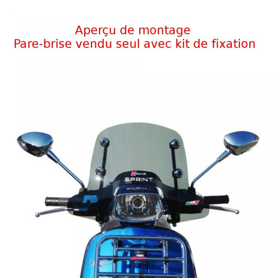 Pare brise Faco pour scooter Piaggio 50 Vespa Sprint 2T 2014 à 2017 28615 Neuf