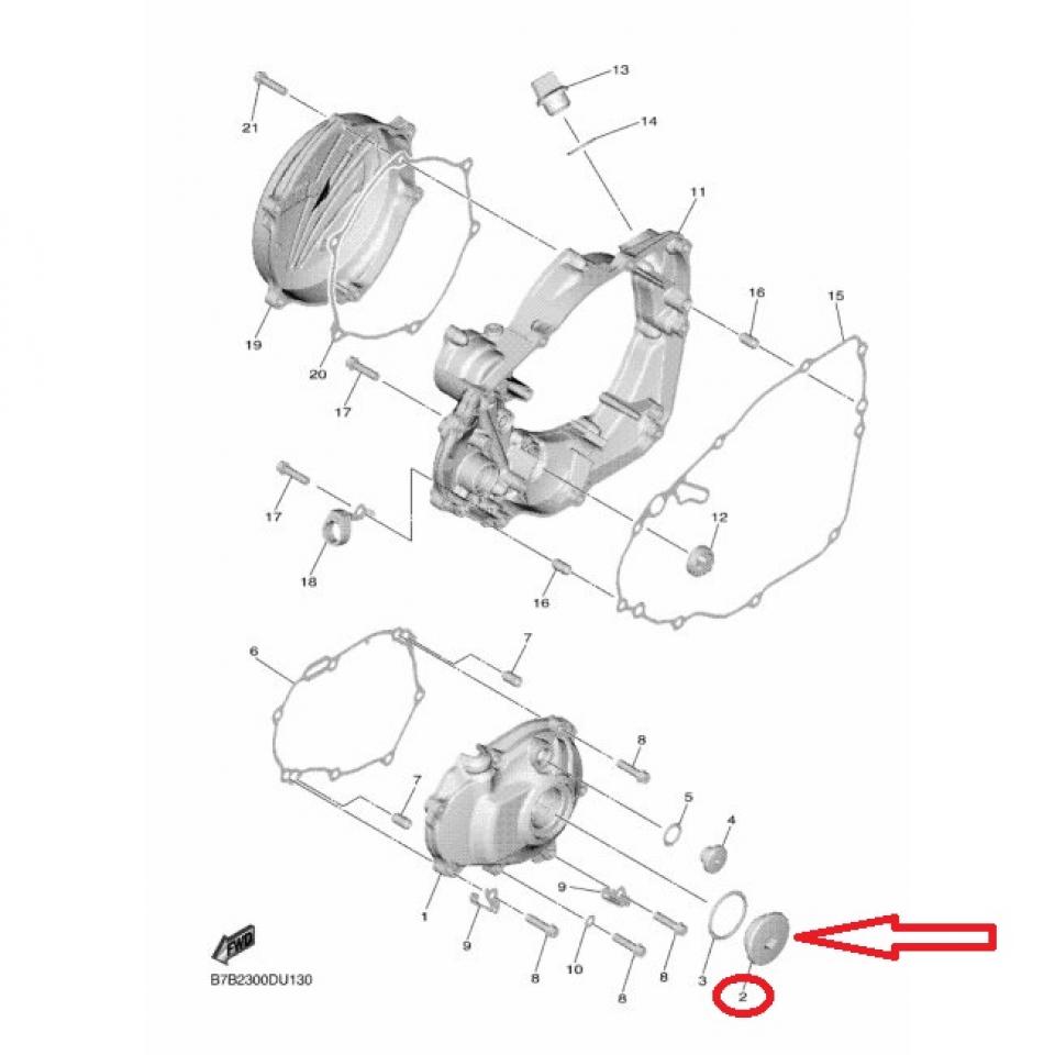 Bouchon carter allumage bleu M36 P150 pour moto Yamaha 250 YZF 90340-36007 Neuf