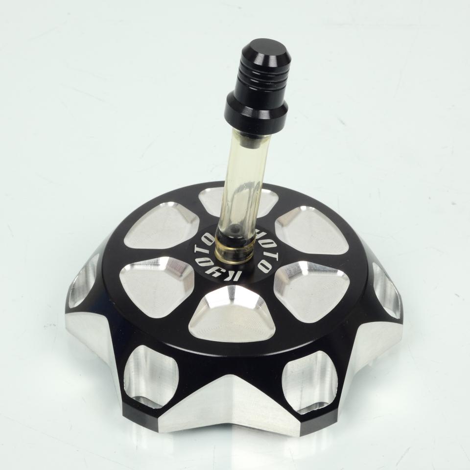 Bouchon de réservoir Kyoto aluminium anodisé noir pour moto Honda 450 CRF Neuf