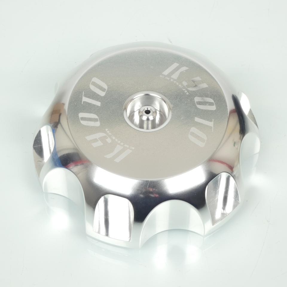 Bouchon de réservoir Kyoto aluminium poli pour moto Kawasaki 65 KX Neuf