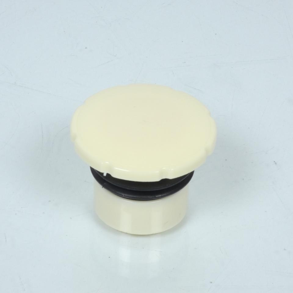 Bouchon de réservoir d'essence à pousser Ø40mm crème pour mobylette MBK 50 88