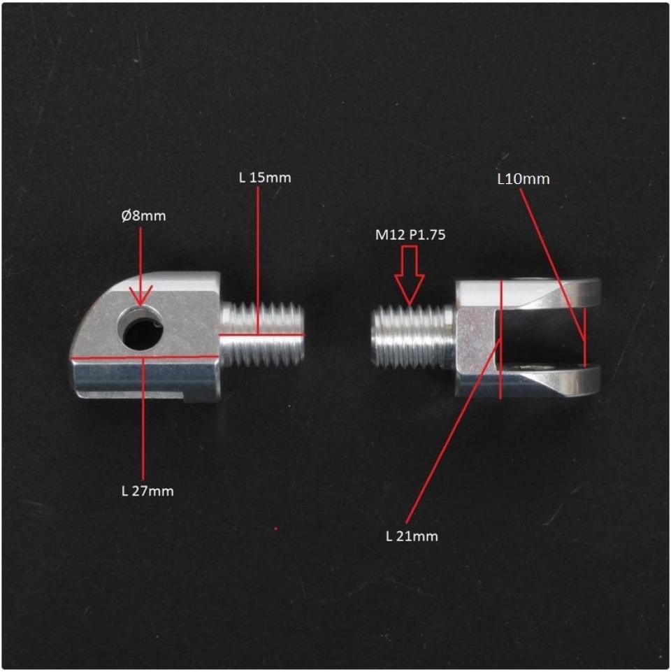 Chape de repose pied Mad pour Deux Roues Honda HO01 Neuf
