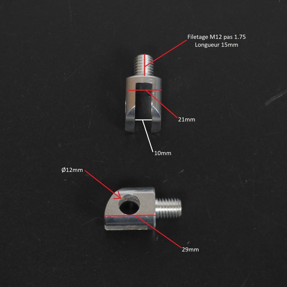 Chape de repose pied Générique pour moto Kawasaki 1100 ZZR 1993-2001 Neuf