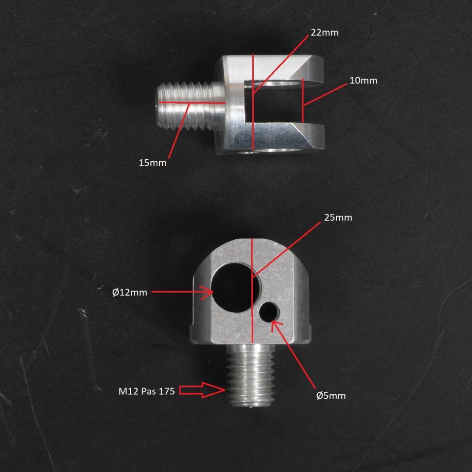 Chape de repose pied Générique pour moto Suzuki 1100 GSXF 1988-1995 Neuf